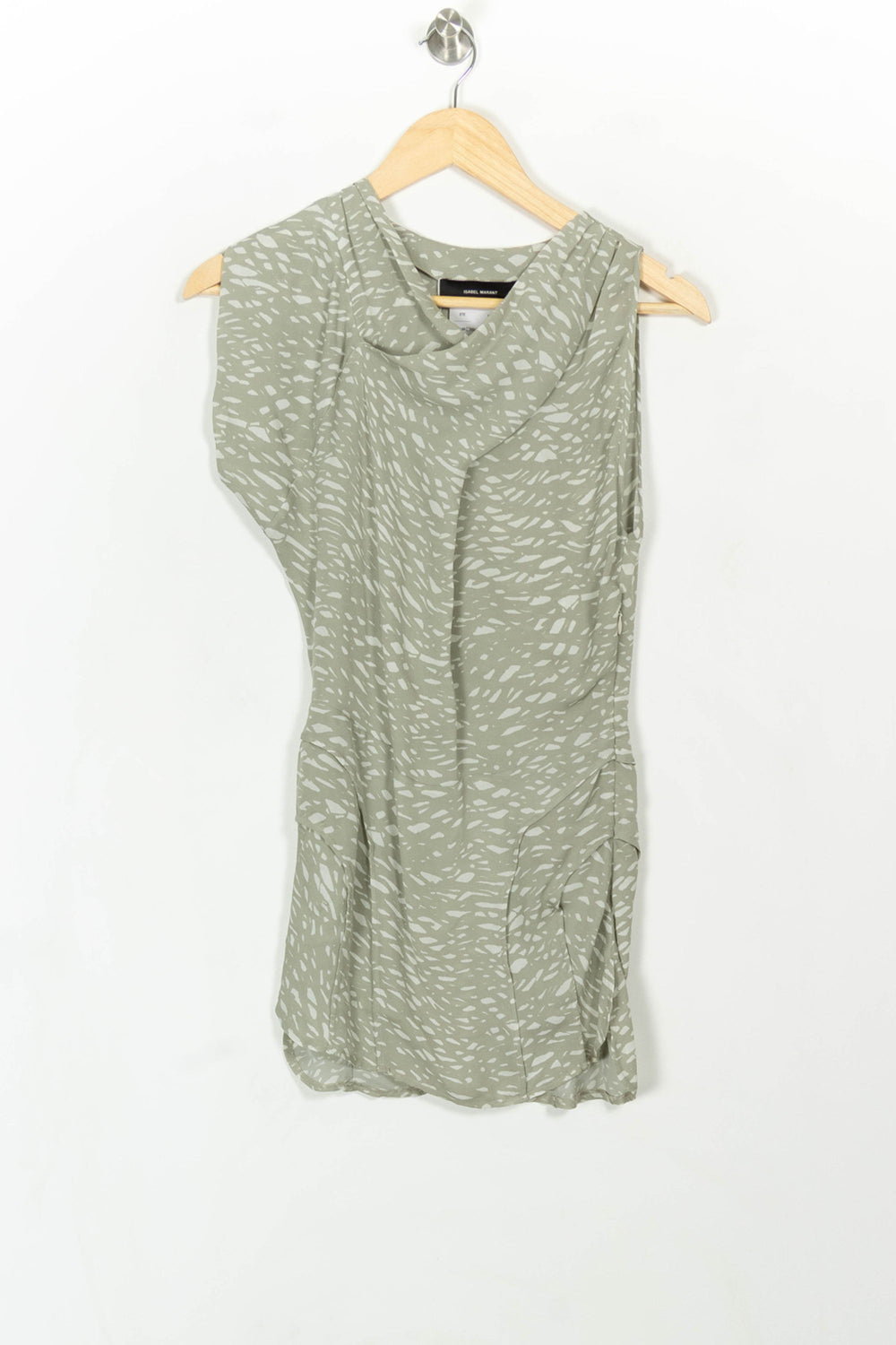 Robe Courte Grise et Blanche - Taille XS/34 de la marque Isabel Marant | PARAD66681 - Vendu par Paradigme - Image 2