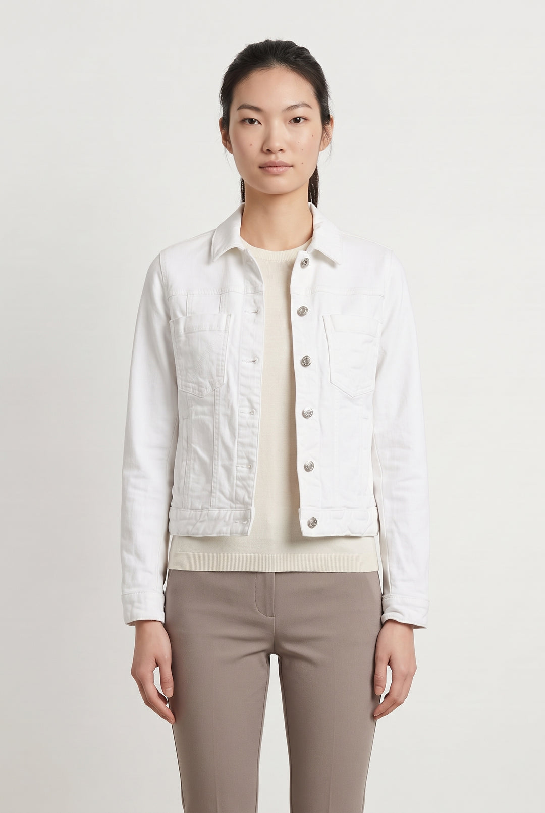 Veste en Jean Blanche - Taille XS/34 de la marque Zadig&amp;Voltaire | PARAD66684 - Vendu par Paradigme - Image 1