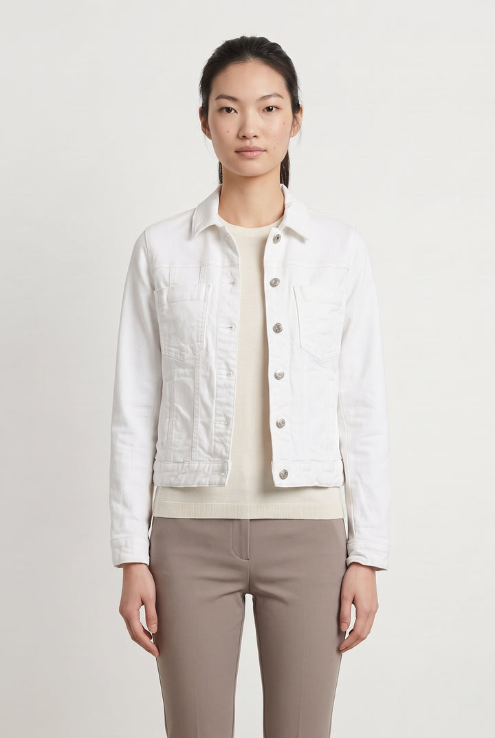 Veste en Jean Blanche - Taille XS/34 de la marque Zadig&amp;Voltaire | PARAD66684 - Vendu par Paradigme - Image 1