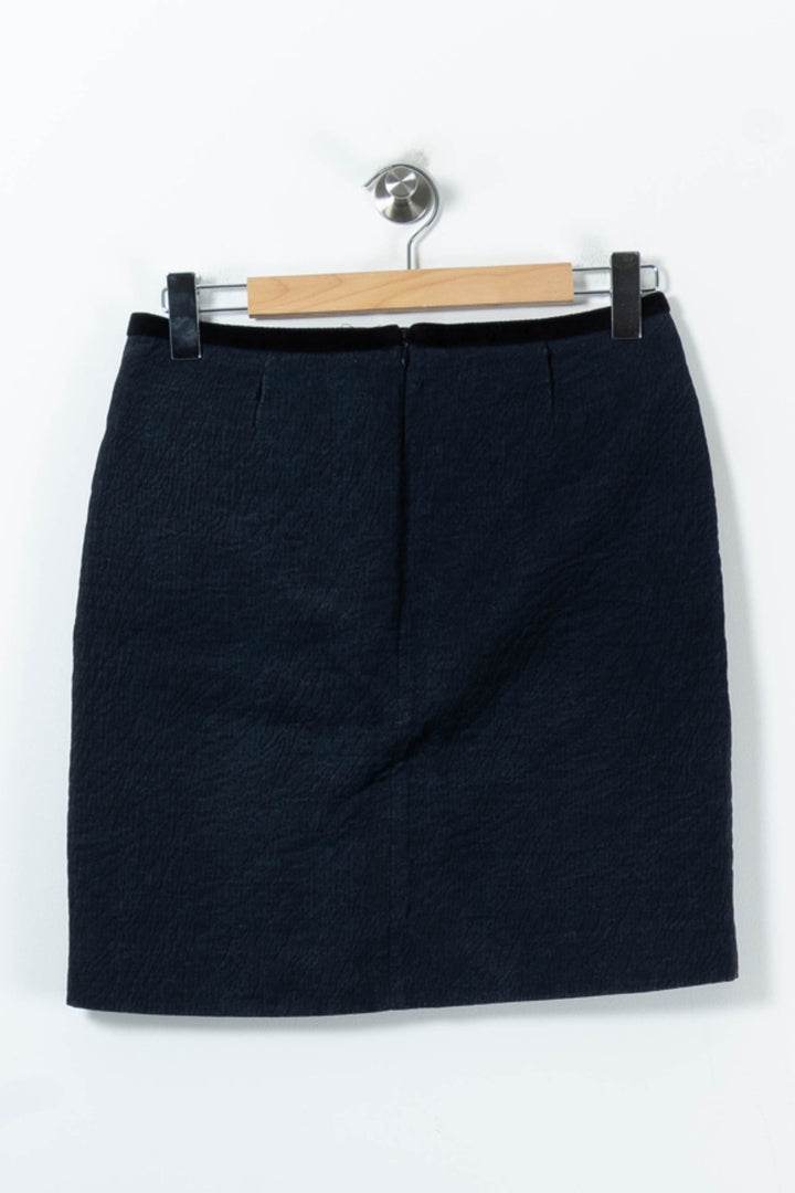 Jupe Droite Bleue - Taille M/38 de la marque Caroll | PARAD66730 - Vendu par Paradigme - Image 4