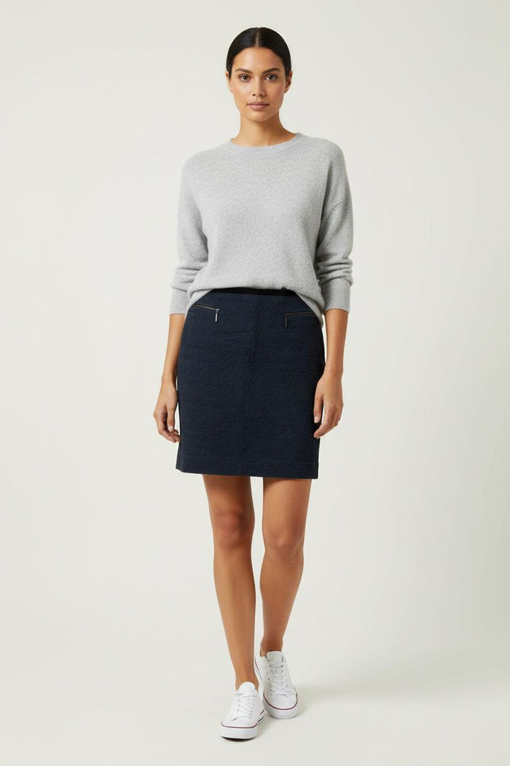 Jupe Droite Bleue - Taille M/38 de la marque Caroll | PARAD66730 - Vendu par Paradigme - Image 1