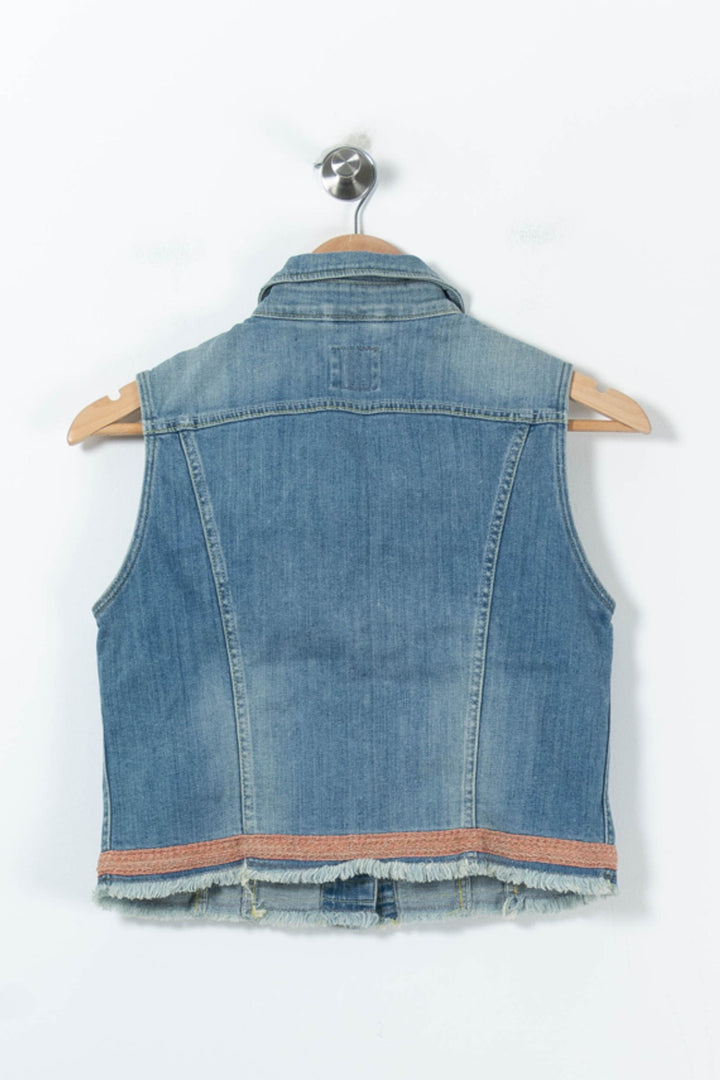 Veste Sans Manches Bleue - Taille S/36 de la marque Lee | PARAD66732 - Vendu par Paradigme - Image 4
