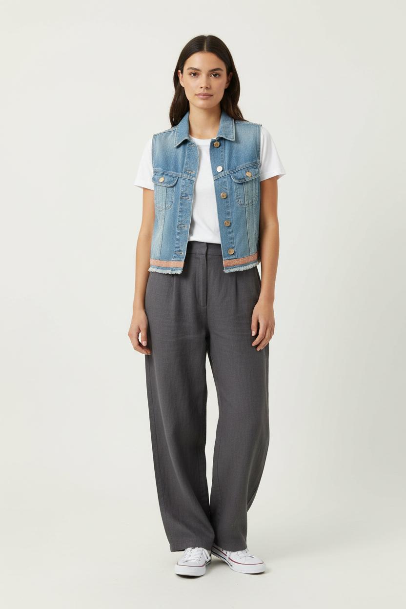 Veste Sans Manches Bleue - Taille S/36 de la marque Lee | PARAD66732 - Vendu par Paradigme - Image 1