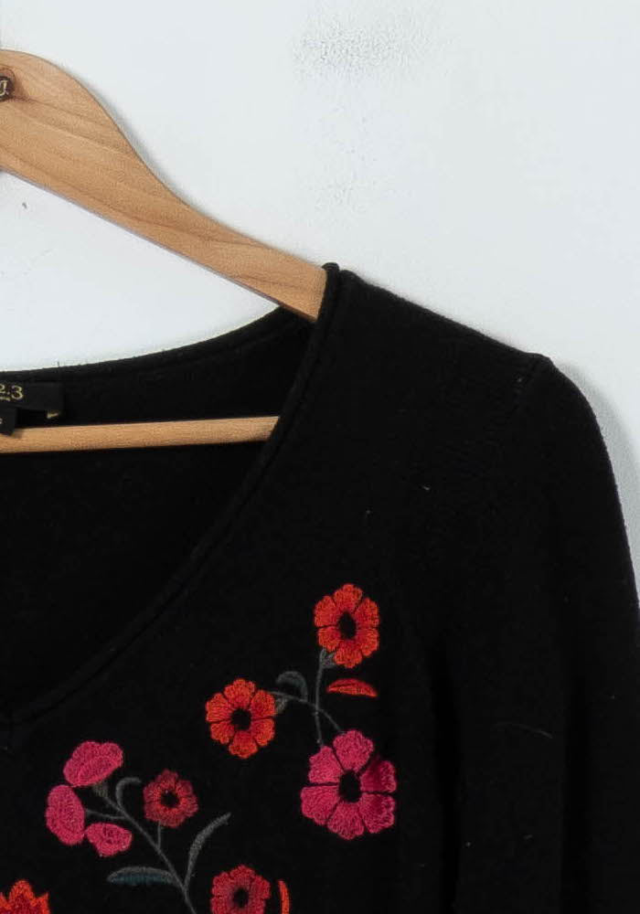 Pull Noir et Rouge - Taille S/36 de la marque Maison 123 | PARAD66745 - Vendu par Paradigme - Image 3