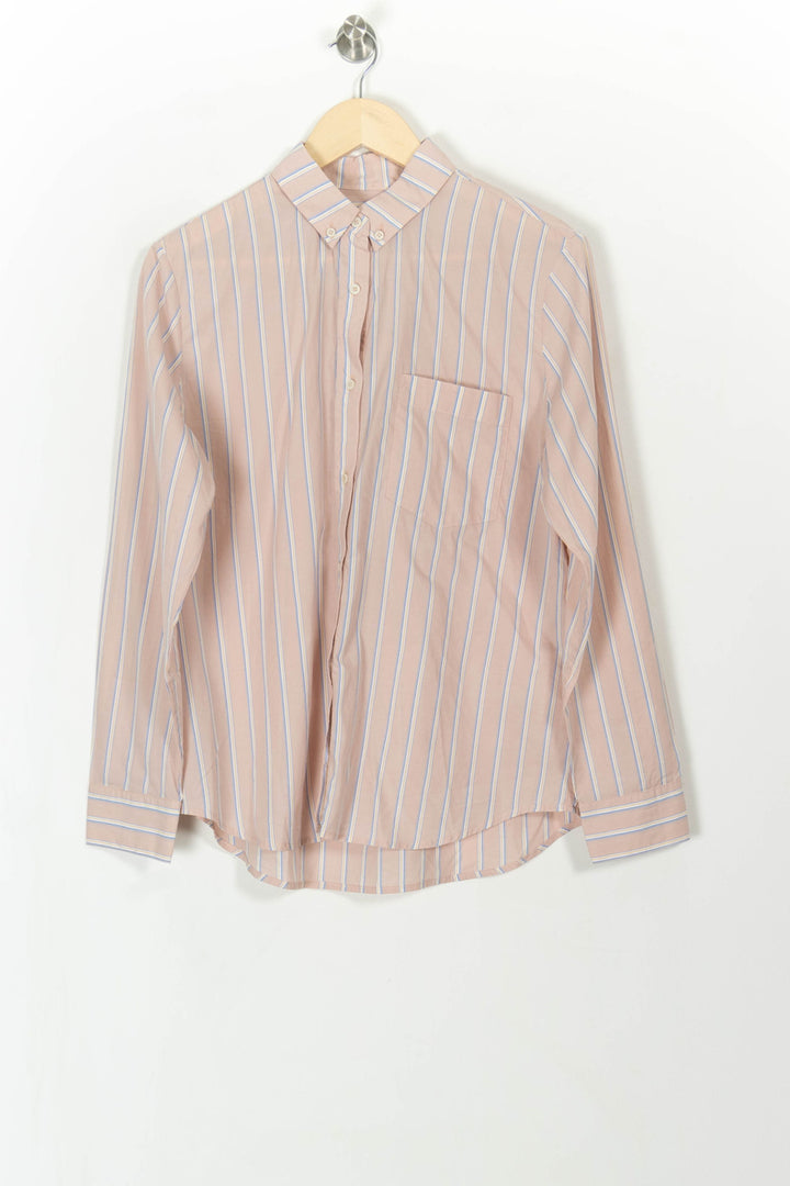 Chemise Rayée Rose et Blanche - Taille L/40 de la marque Mister K | PARAD66747 - Vendu par Paradigme - Image 2