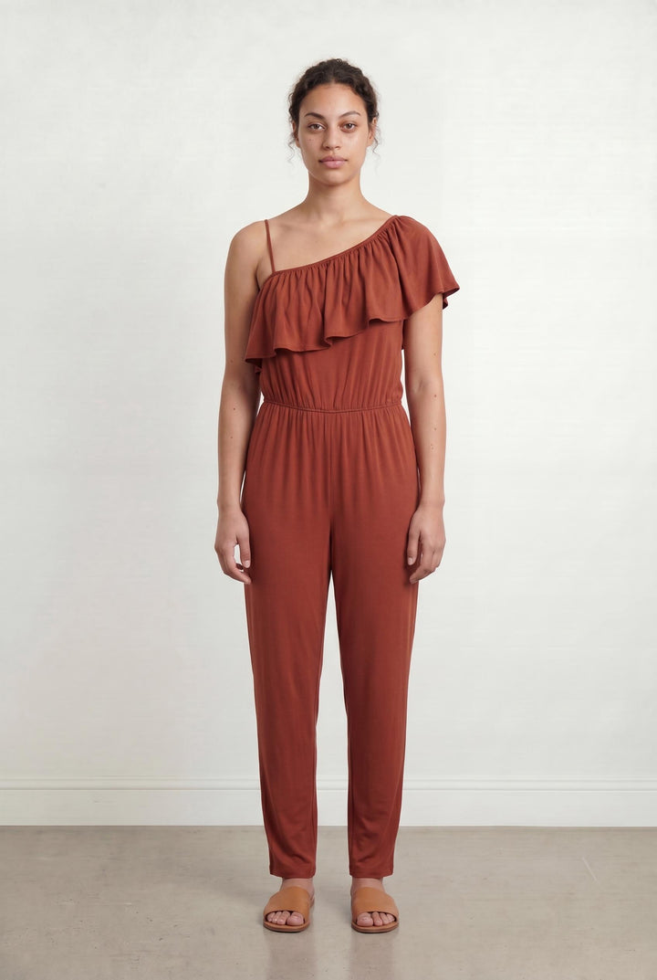 Combinaison Une Épaule Bordeaux - Taille L/40 de la marque Des petits hauts | PARAD66755 - Vendu par Paradigme - Image 1