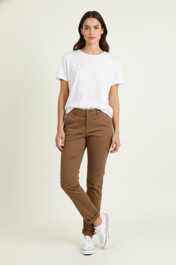 Pantalon Chino Beige - Taille XS/34 de la marque Caroll | PARAD66769 - Vendu par Paradigme - Image 1