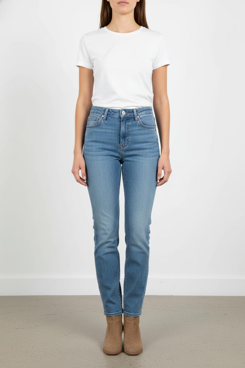 Jean Droit Bleu - Taille S/36 de la marque ba&sh | PARAD66770 - Vendu par Paradigme - Image 1
