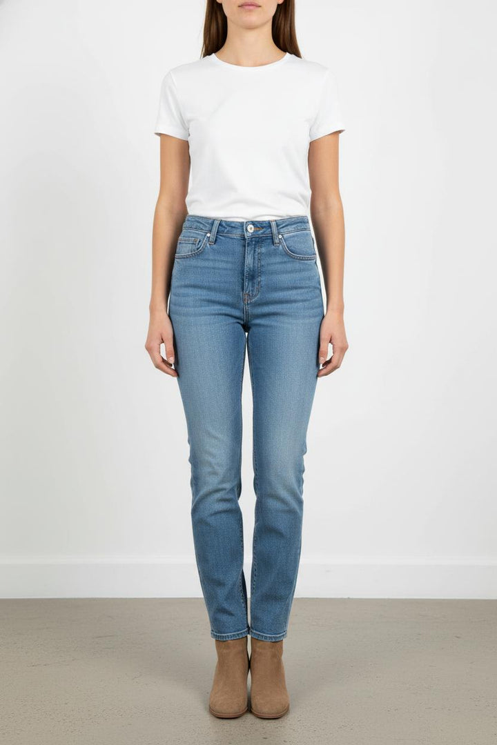 Jean Droit Bleu - Taille S/36 de la marque ba&sh | PARAD66770 - Vendu par Paradigme - Image 1
