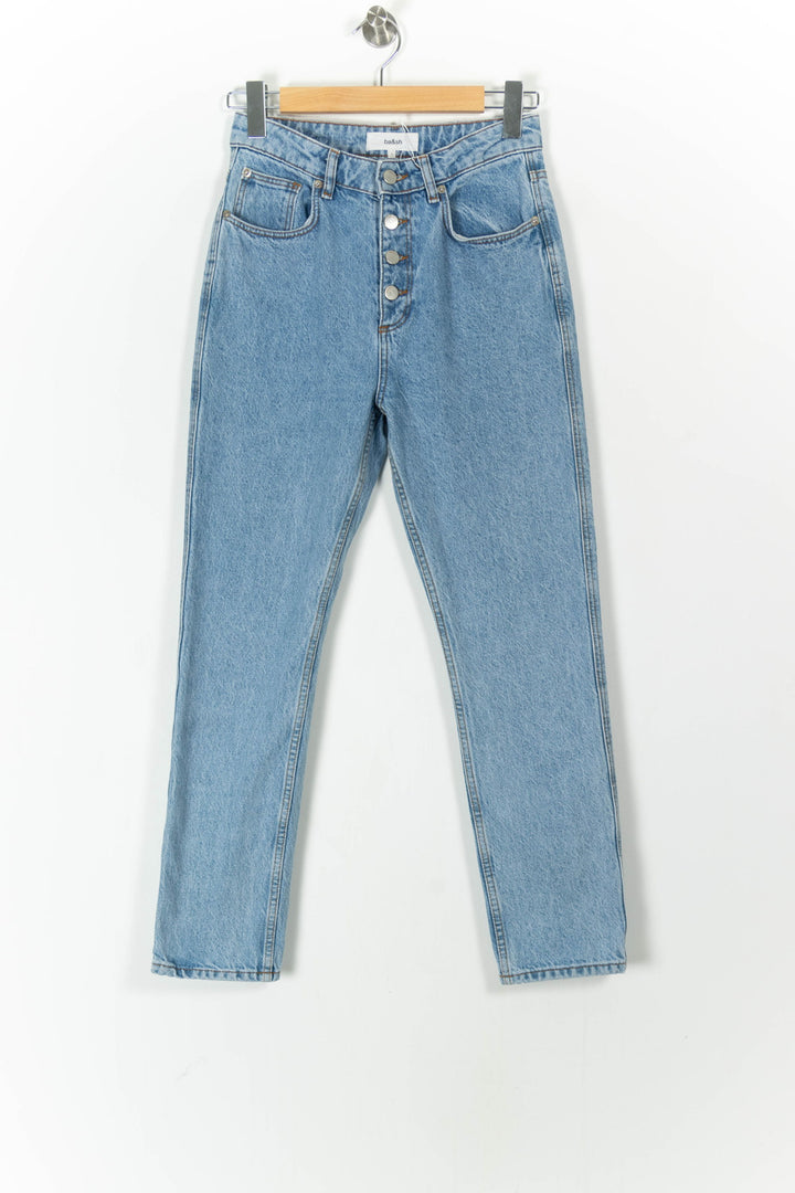 Jean Droit Bleu - Taille S/36 de la marque ba&sh | PARAD66770 - Vendu par Paradigme - Image 2