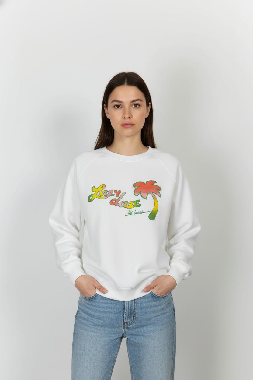 Sweat-shirt Blanc - Taille M/38 de la marque Bellerose | PARAD66781 - Vendu par Paradigme - Image 1