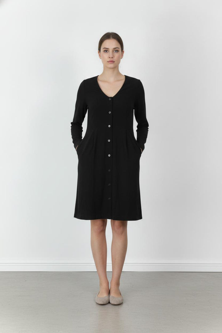Robe Chemise Noire - Taille M/38 de la marque Karl Marc John | PARAD66784 - Vendu par Paradigme - Image 1