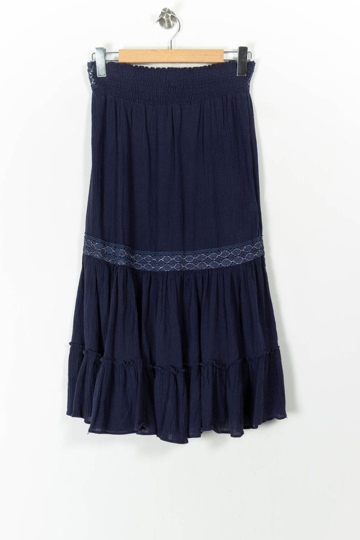 Jupe Longue Bleue - Taille S/36 de la marque Maje | PARAD66812 - Vendu par Paradigme - Image 4