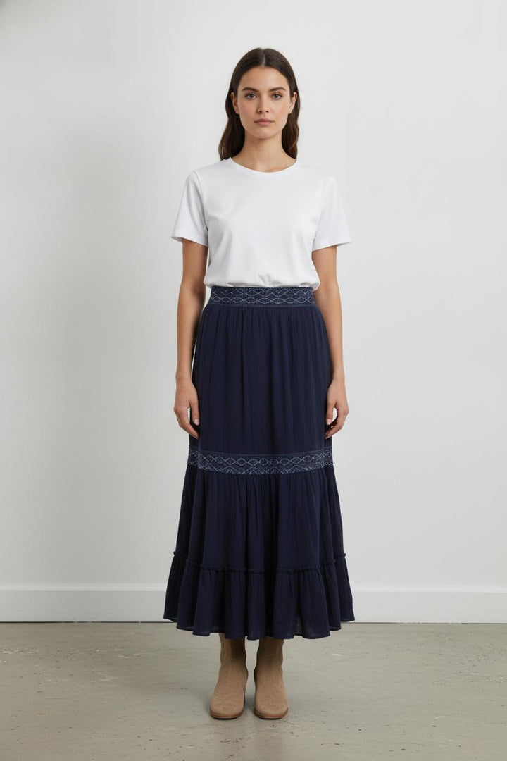 Jupe Longue Bleue - Taille S/36 de la marque Maje | PARAD66812 - Vendu par Paradigme - Image 1