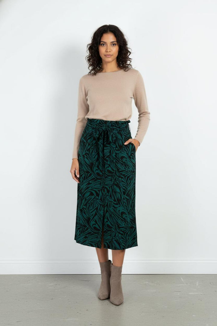 Jupe Longue Verte et Noire - Taille M/38 de la marque La Fée Maraboutée | PARAD66820 - Vendu par Paradigme - Image 1