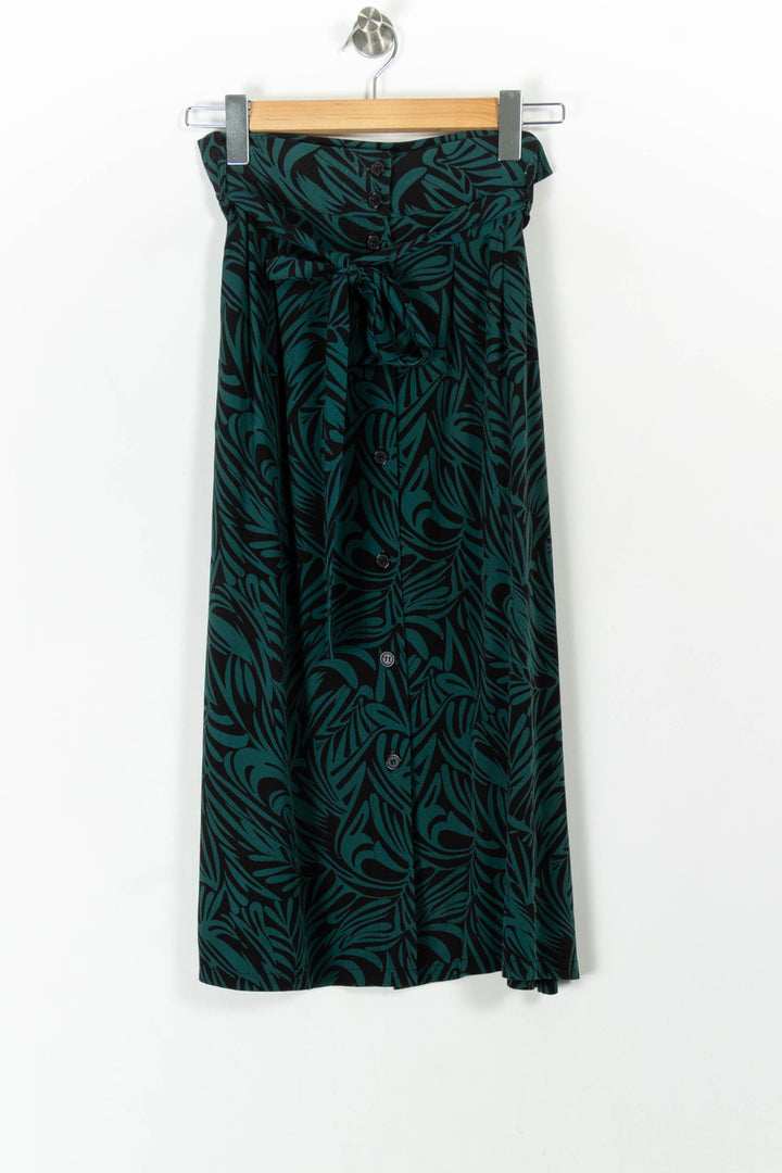 Jupe Longue Verte et Noire - Taille M/38 de la marque La Fée Maraboutée | PARAD66820 - Vendu par Paradigme - Image 2