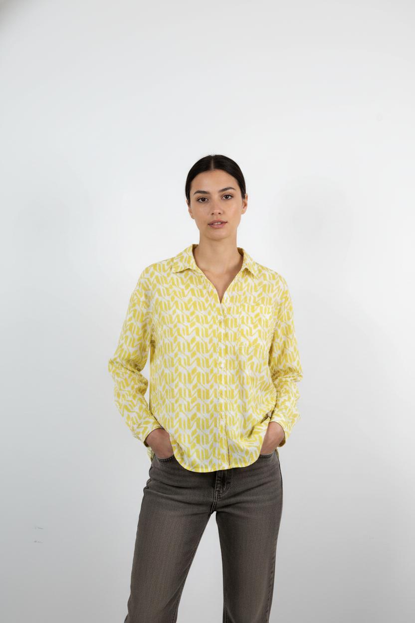 Chemise Jaune et Blanche - Taille M/38
