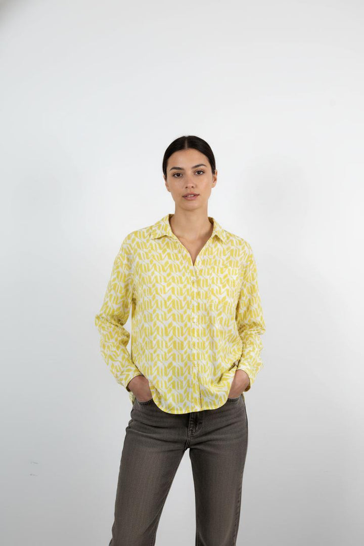 Chemise Jaune et Blanche - Taille M/38