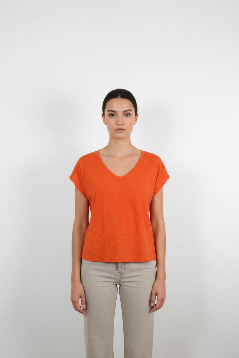 Tee-shirt Orange - Taille S/36