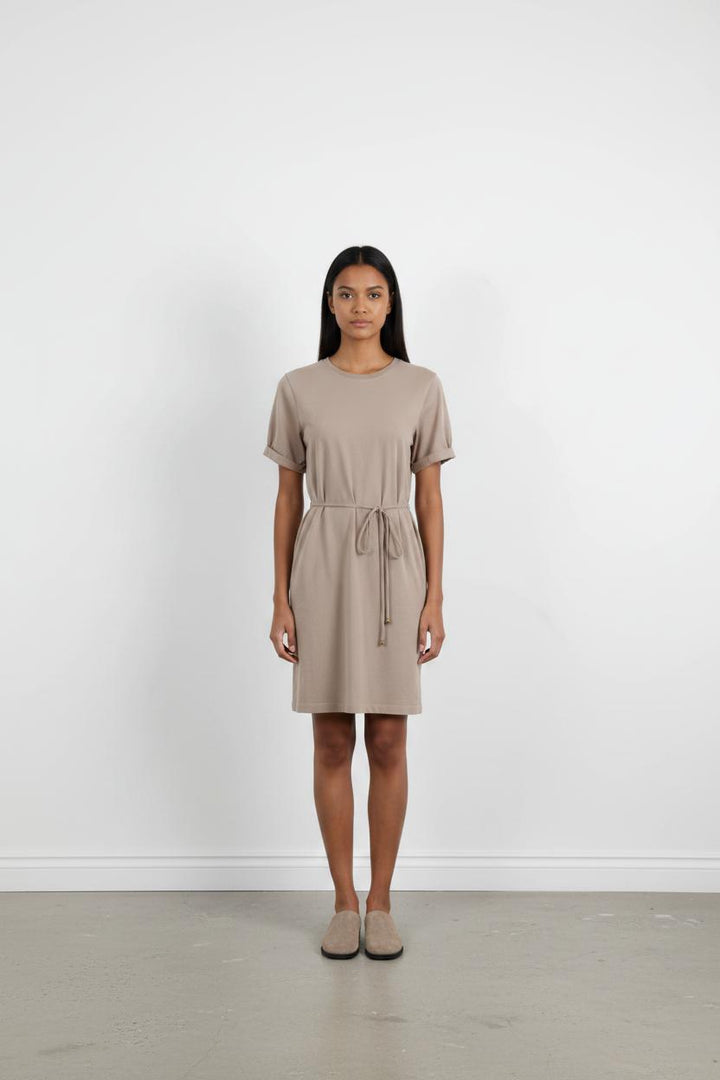 Robe Ceinturée Beige - Taille XS/34