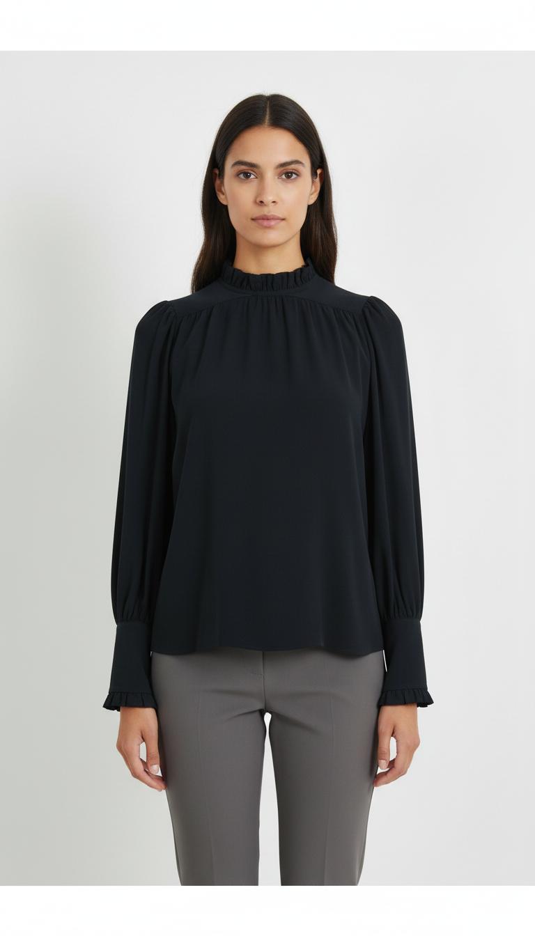 Blouse Noire - Taille S/36