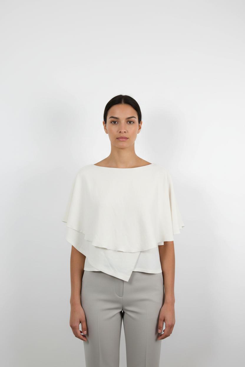 Top Asymétrique Blanc - Taille M/38