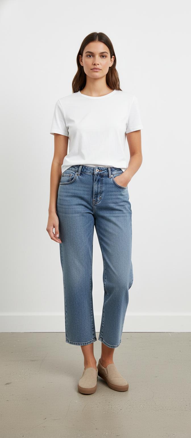 Jean Droit Bleu - Taille XS/34