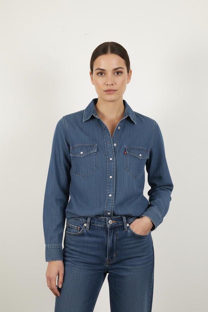 Chemise en Jean Bleue - Taille XS/34