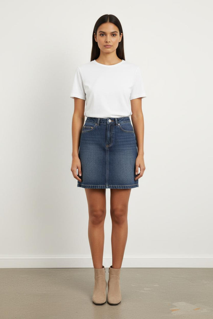 Jupe en Jean Bleue - Taille S/36