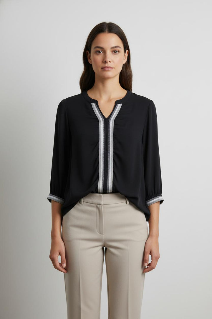 Blouse Bleue et Blanche - Taille M/38