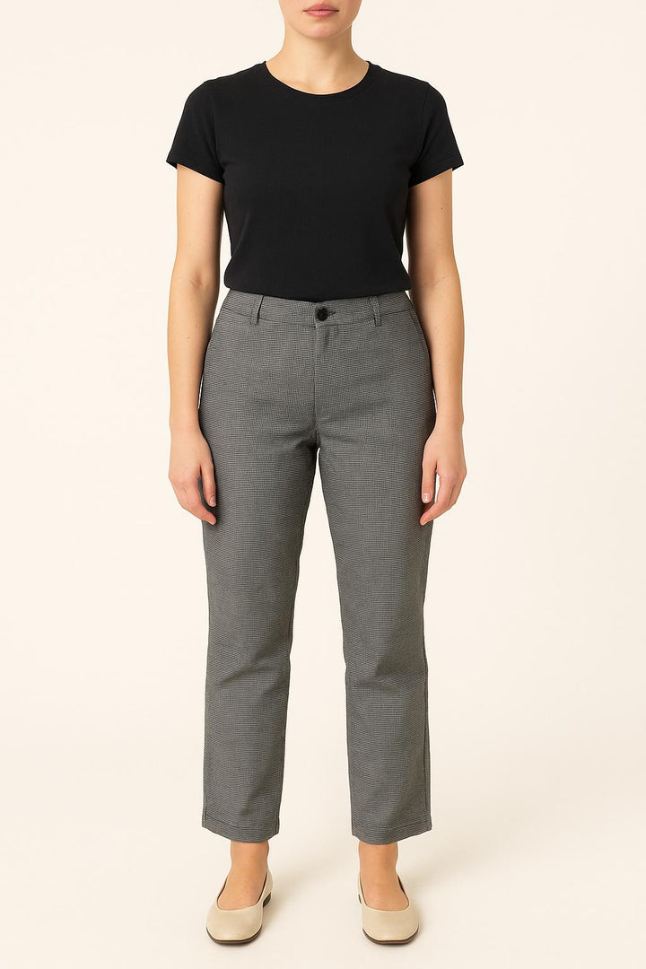 Pantalon À Carreaux Noir et Blanc - Taille M/38 de la marque Petite Mendigote | PARAD67015 - Vendu par Paradigme - Image 1