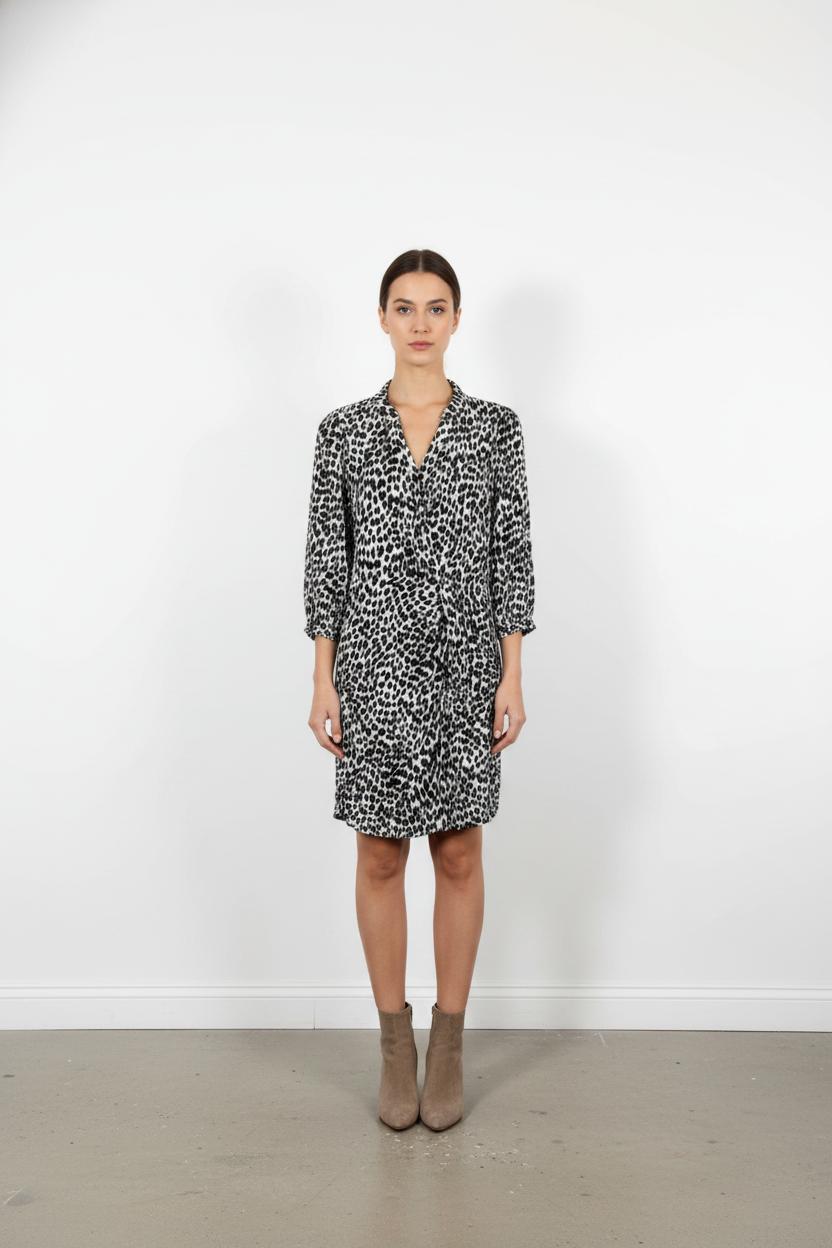 Robe Courte Blanche et Noire - Taille XS/34
