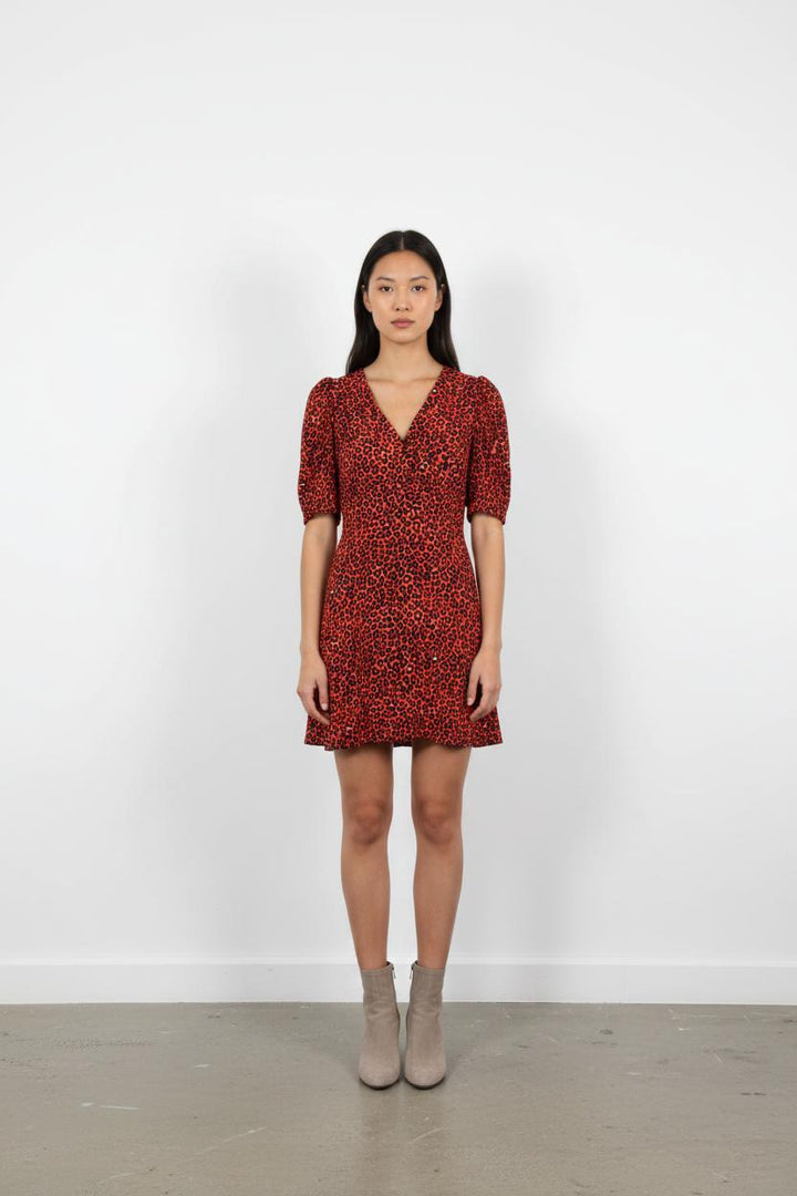 Robe Courte Rouge et Noire - Taille L/40