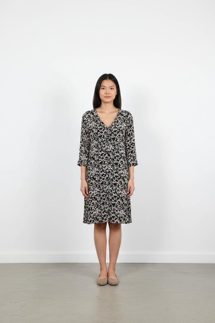 Robe Midi Noire et Blanche - Taille XS/34