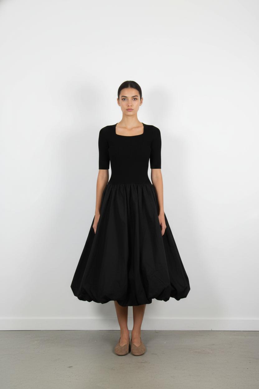 Robe Bouffante Noire - Taille XS/34