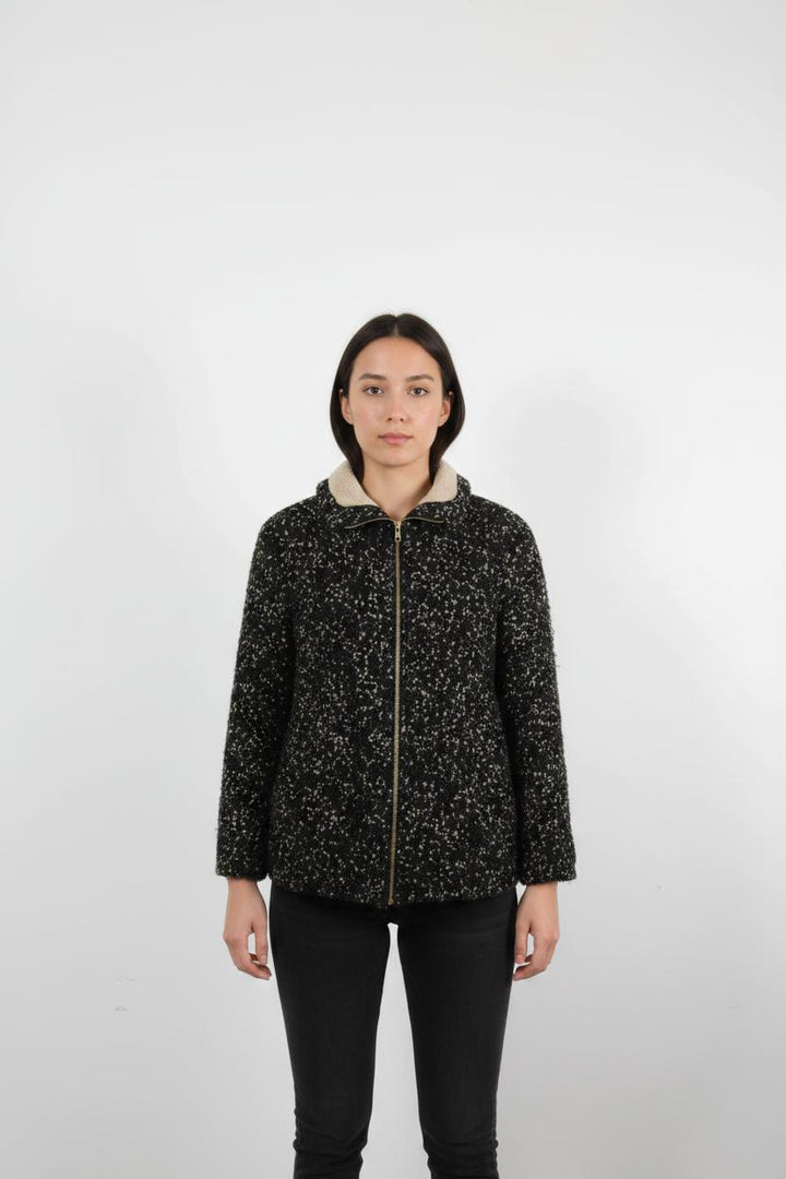 Veste Noire et Beige - Taille XS/34