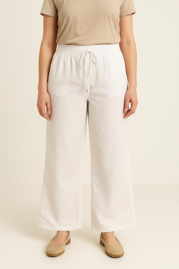 Pantalon Large Blanc - Taille XL/42 de la marque La Fée Maraboutée | PARAD67143 - Vendu par Paradigme - Image 1