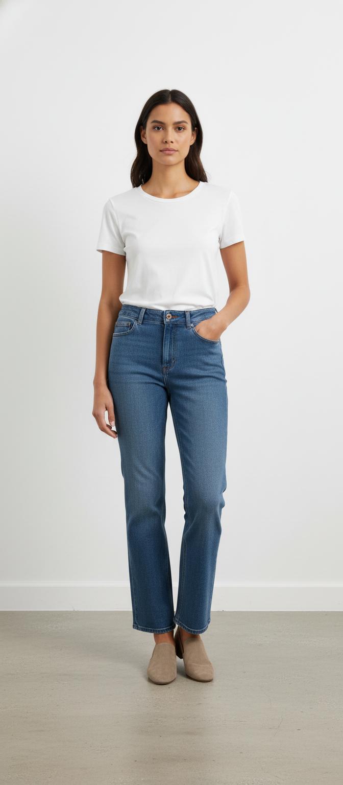 Jean Droit Bleu - Taille XS/34