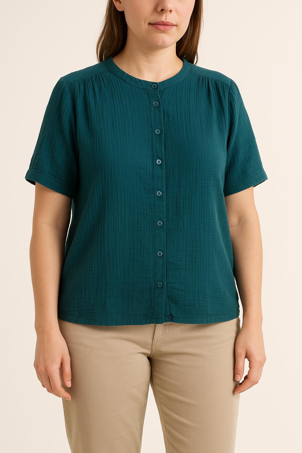 Blouse Verte - Taille XL/42 de la marque La Fée Maraboutée | PARAD67155 - Vendu par Paradigme - Image 1