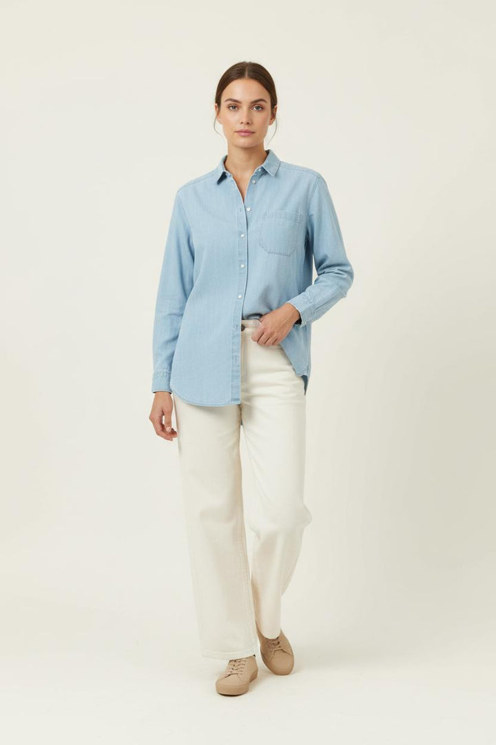 Chemise Bleu Clair - Taille XS/34 de la marque Sézane | PARAD67190 - Vendu par Paradigme - Image 1
