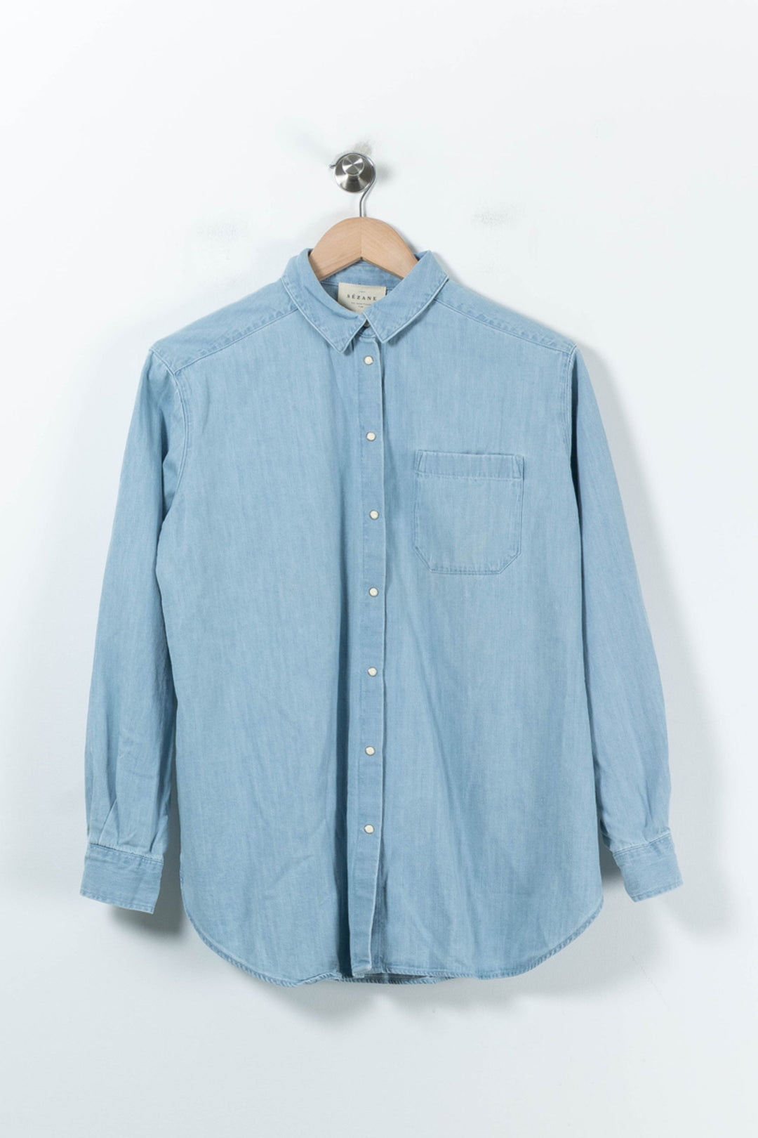 Chemise Bleu Clair - Taille XS/34 de la marque Sézane | PARAD67190 - Vendu par Paradigme - Image 2