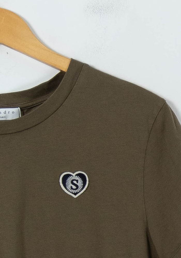 Tee-shirt Vert - Taille L/40 de la marque Sandro | PARAD67197 - Vendu par Paradigme - Image 3