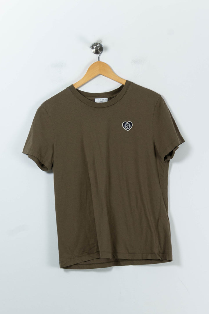 Tee-shirt Vert - Taille L/40 de la marque Sandro | PARAD67197 - Vendu par Paradigme - Image 2