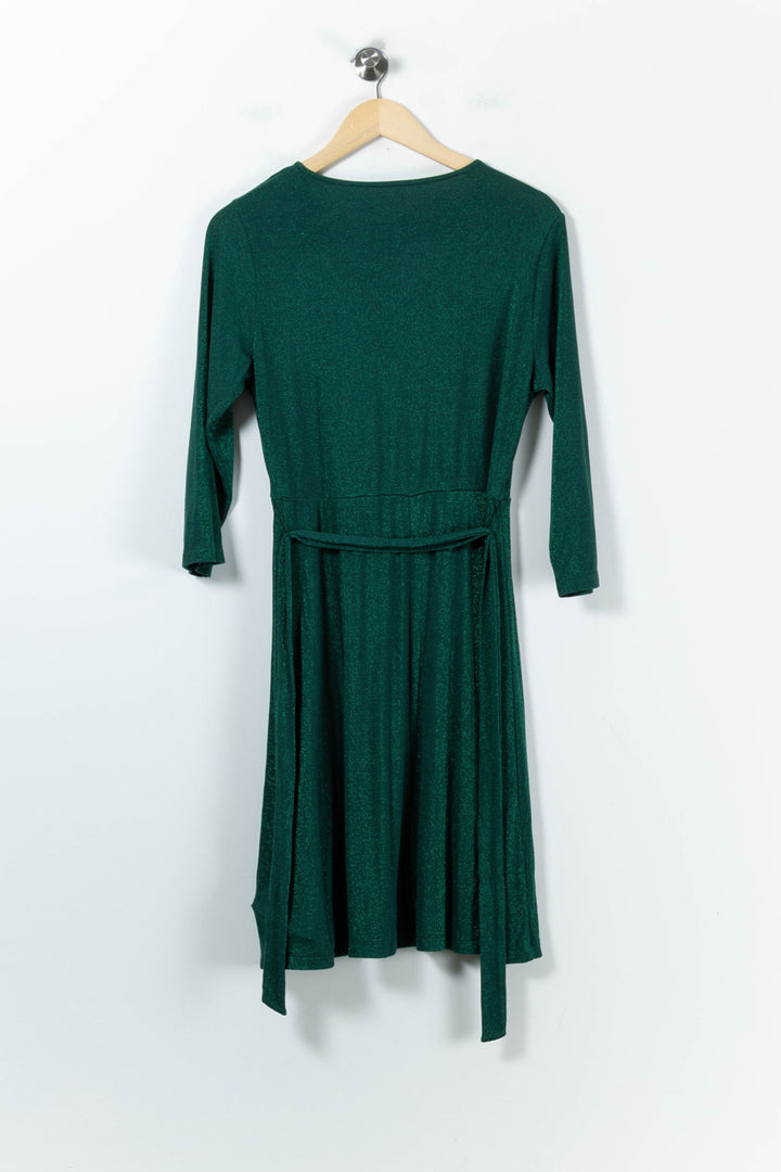 Robe Portefeuille Verte - Taille L/40 de la marque I.Code | PARAD67204 - Vendu par Paradigme - Image 4