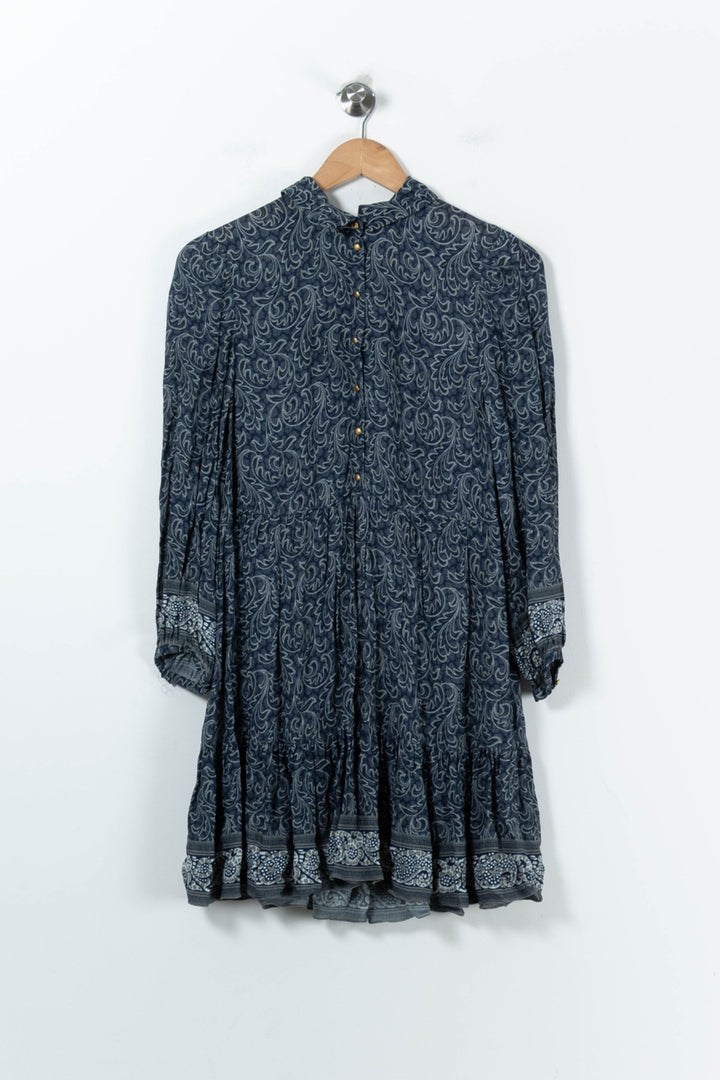 Robe Courte Bleue - Taille S/36 de la marque Vanessa Bruno | PARAD67213 - Vendu par Paradigme - Image 2