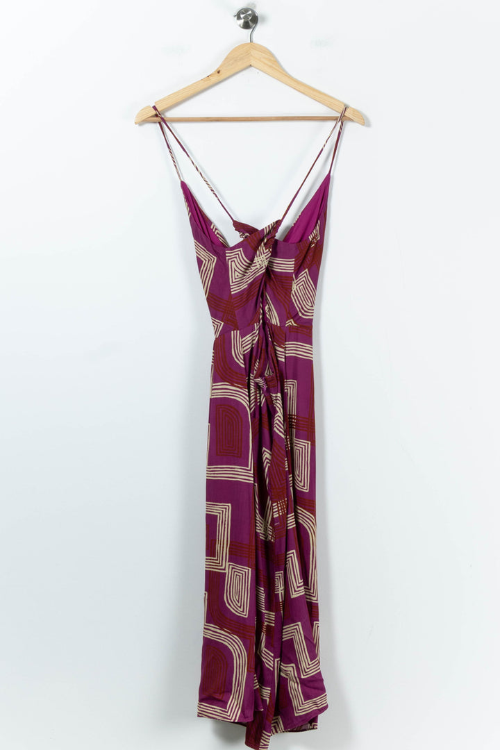 Robe Midi Rose et Beige - Taille XS/34 de la marque FRNCH | PARAD67215 - Vendu par Paradigme - Image 4