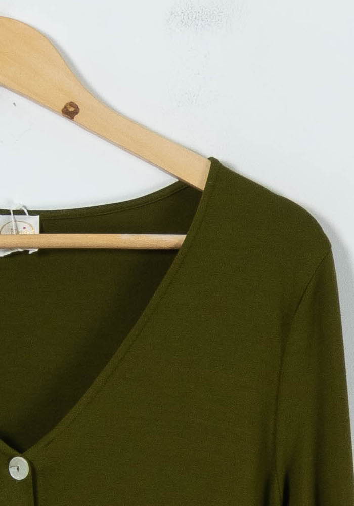 Robe Chemise Verte - Taille XS/34 de la marque Des petits hauts | PARAD67218 - Vendu par Paradigme - Image 3