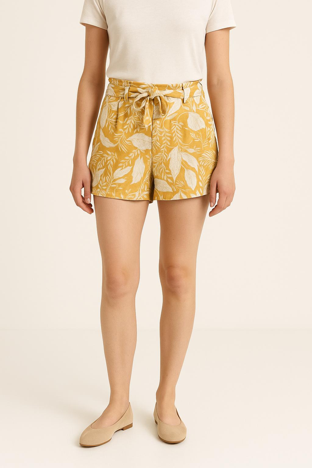 Short Jaune et Blanc - Taille M/38 de la marque Sézane | PARAD67245 - Vendu par Paradigme - Image 1