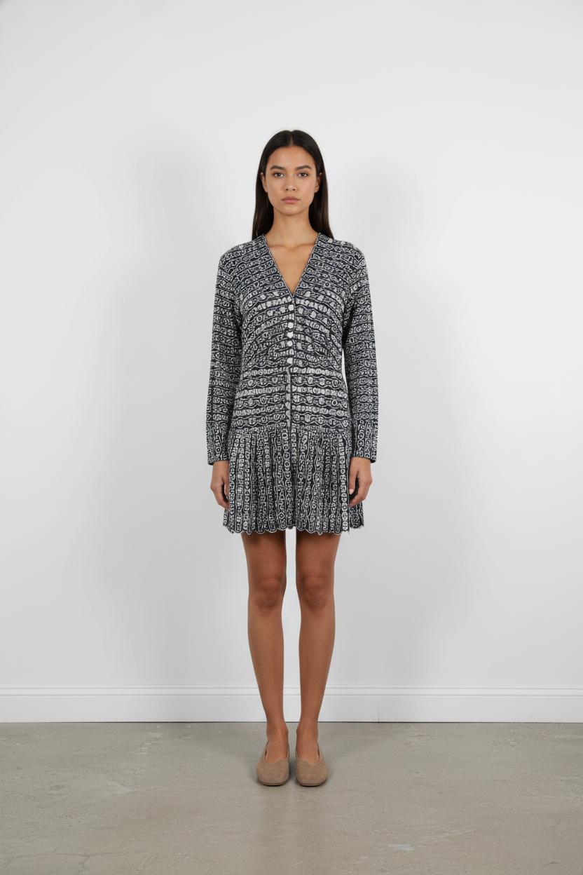 Robe Courte Bleue et Blanche - Taille M/38