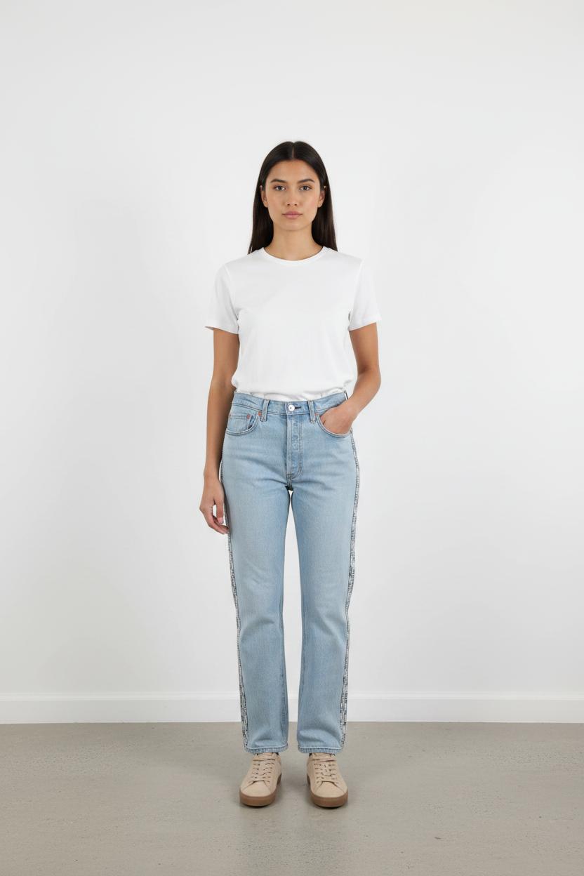 Jean Droit Bleu Clair - Taille M/38
